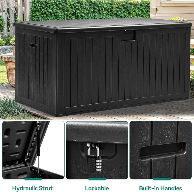 YITAHOME 230 Gallon Double-Wall Deck Box - Image 6