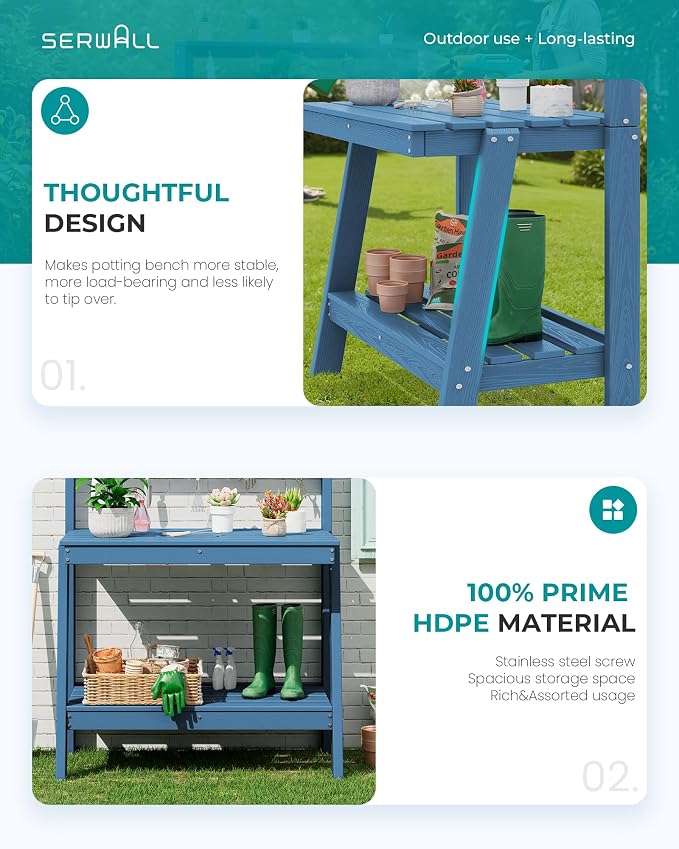 SERWALL Potting Bench Outdoor - Image 5