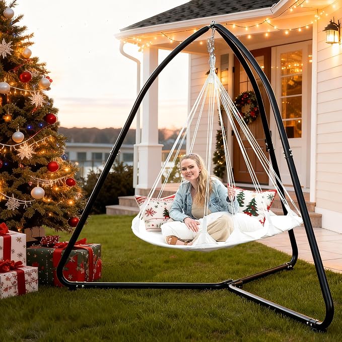 SUNCREAT Tripod Hanging Chair Stand – 400lbs Capacity, Heavy Duty Steel - Image 2