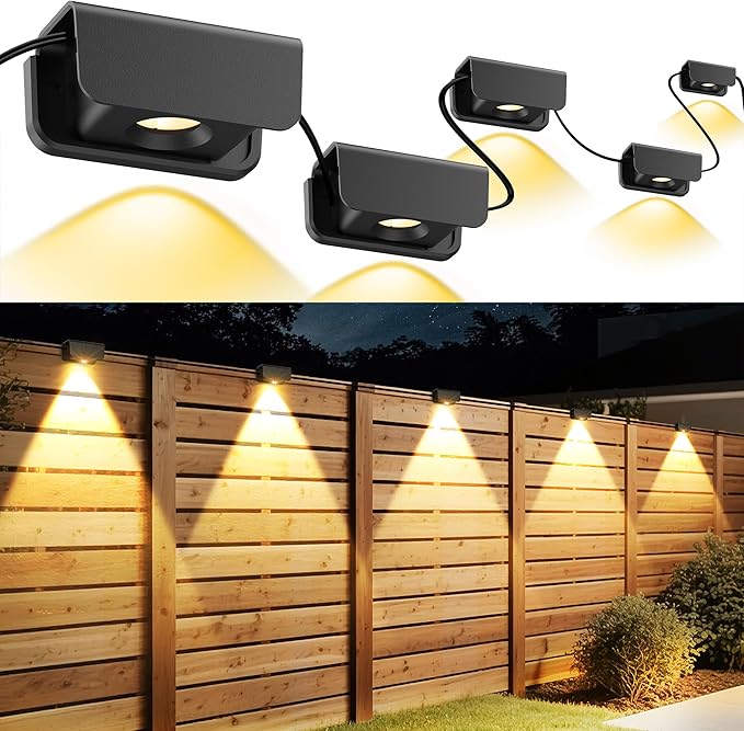 Fence Lights Outdoor, IP65 Waterproof Deck Light by UweSmartLightingHouse