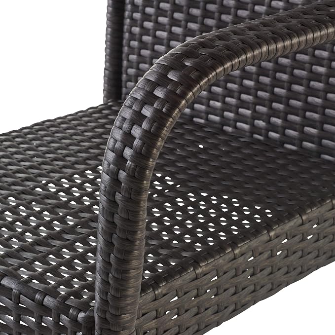 Christopher Knight Home Delfina Outdoor Wicker Barstools, 4-Pcs Set - Image 6