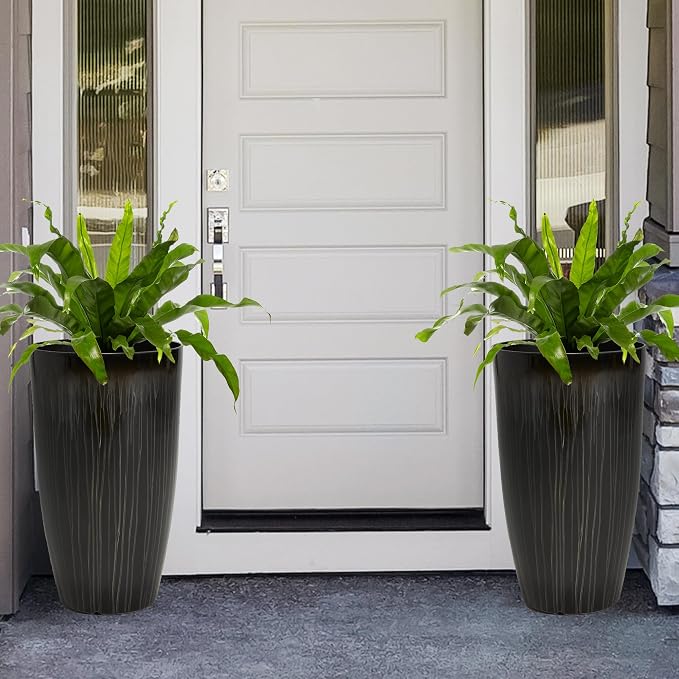 Worth Garden 23.5" H. Large Plastic Planters - Image 4