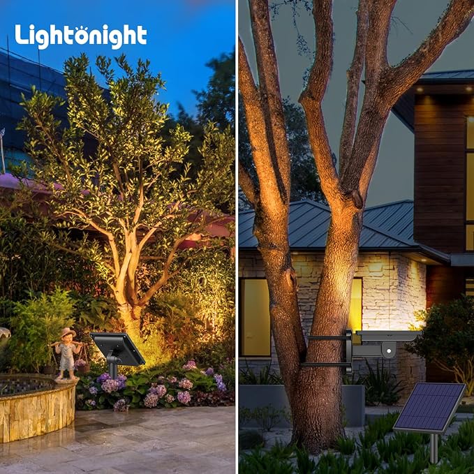 Solar Lights Outdoor Solar Flood Dusk to Dawn Lights 4400mAh 3000K Warm White - Image 6