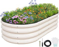 1MORE Galvanized Raised Garden Bed- Planter Garden Boxes Outdoor, Raised Beds by 1MORE