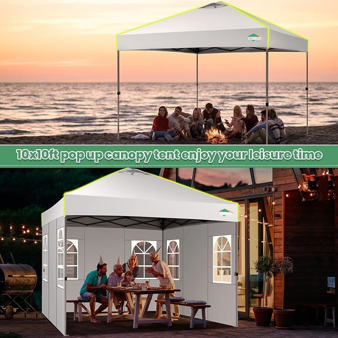 COBIZI 10x10 Pop Up Canopy Tent - Image 7