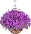 Artificial Hanging Flower for Outdoors, Fake Hanging Basket for Outside by LetuoClipsClipsandHooks