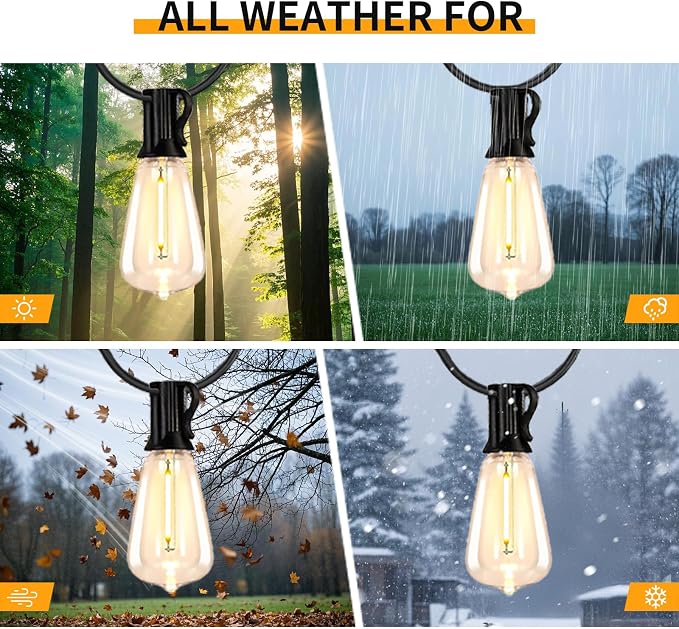 30FT Solar String Lights Outdoor Waterproof - Image 7