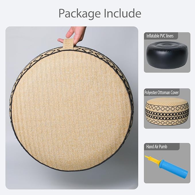 Outdoor Inflatable Ottoman - Image 3