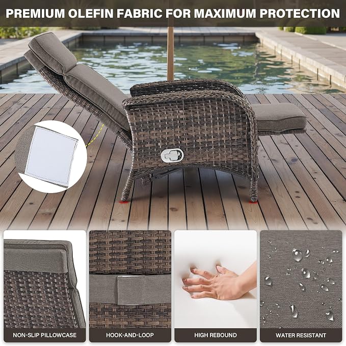 Belord Versatile Outdoor Recliner Chair - Image 6