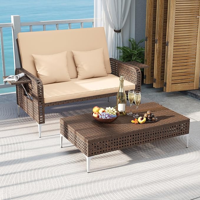 Tangkula Patio Rattan Daybed - Image 4