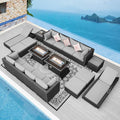 NICESOUL 18 Piece Extra Large Luxury Patio Furniture Set by NICESOUL
