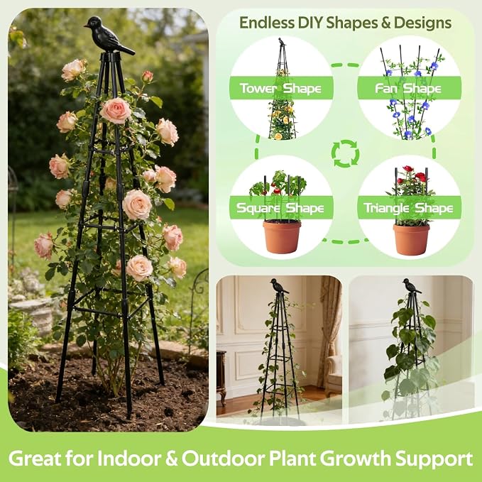 2 Pack Garden Trellis for Climbing Plants Outdoor - Image 6