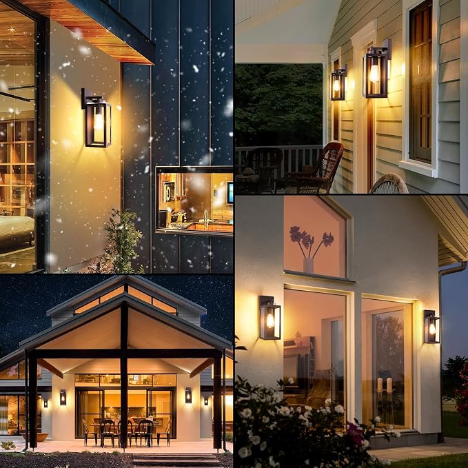 BesLowe Outdoor Wall Light Fixtures, Exterior Waterproof Wall Lanterns - Image 7