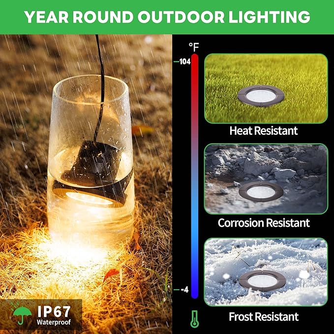 Ground Well Lights, Landscape LED Low Voltage Inground Lights, Outdoor - Image 4