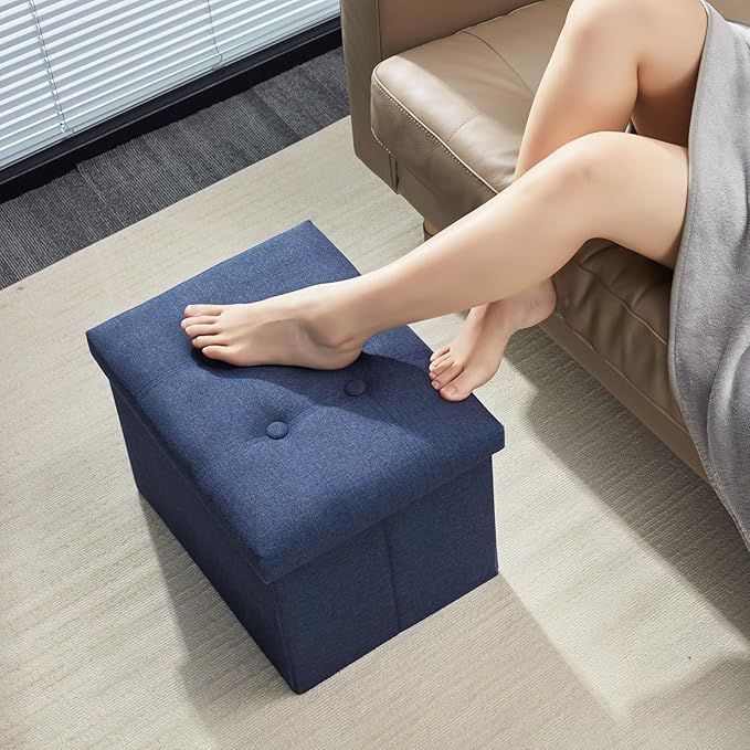 AmasSmile 2Pack Blue Ottoman - Image 4