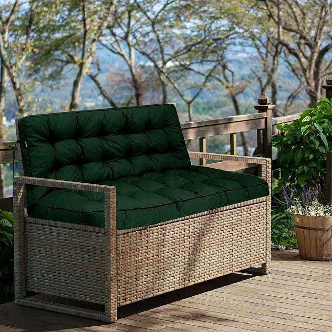 Outside Benches Cushion with Backrest, Thicken Waterproof Swing Cushions 2/3 - Image 7