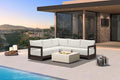 PURPLE LEAF Patio Furniture Set L-Shaped Outdoor Couch by Unknown