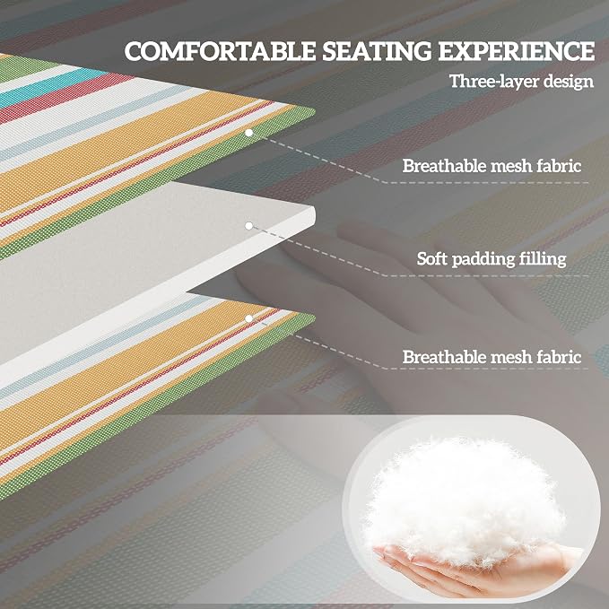 Outsunny 2 Piece Folding Chaise Lounge - Image 4