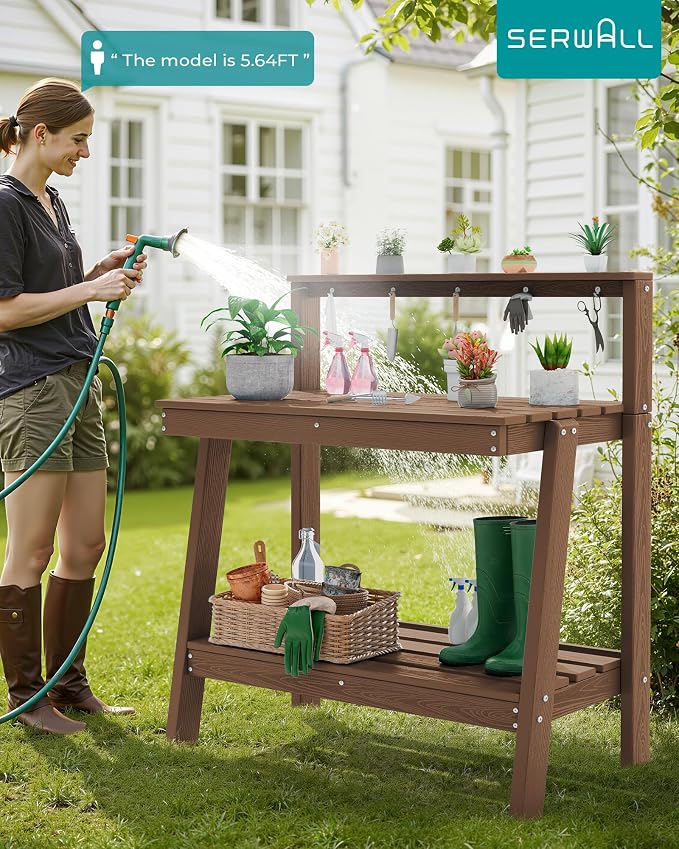 SERWALL Potting Bench Outdoor - Image 6