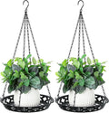Enhon 2 Pack Plant Hanger, 12 Inch Metal Hanging Planter by Clickhere