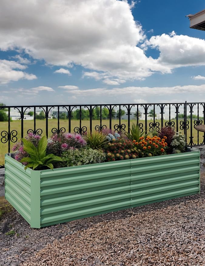 GarveeLife 2pcs 8x4x2 ft Galvanized Raised Garden Bed, Rust-Resistant Raised - Image 6