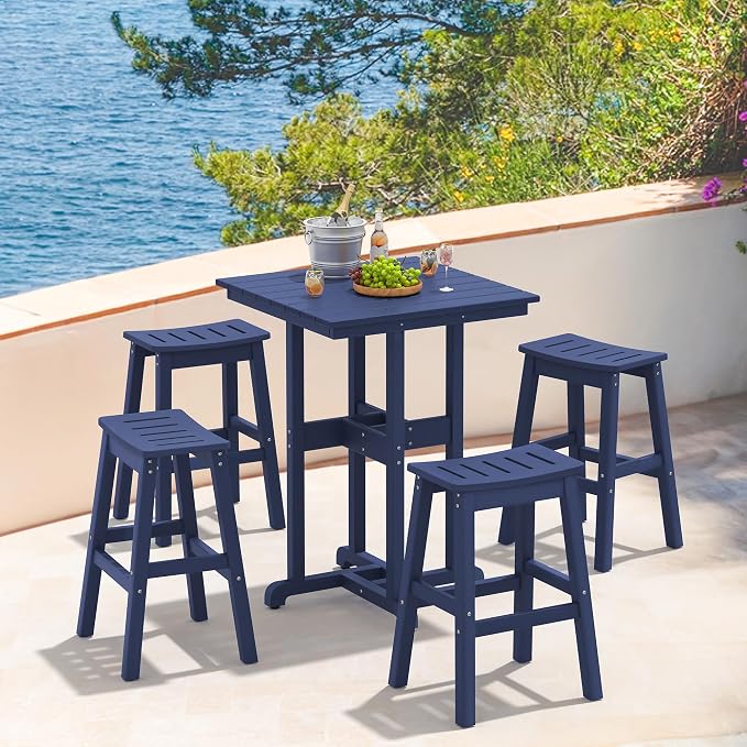 37.5" H Outdoor Bar Table，HDPE Bar Height Table - Image 6