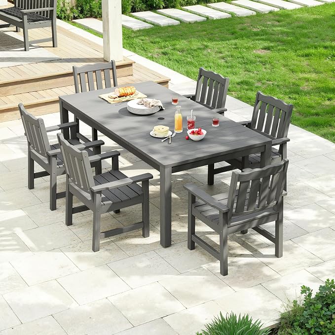 Stoog All-Weather Patio Dining Sets, 7 Pieces Patio Dining Table - Image 9