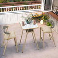 PURPLE LEAF Bar Height Table Coffee Table by PURPLELEAF