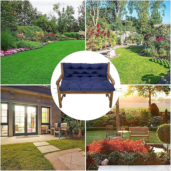 Swing Cushion Replacement Outdoor Porch Waterproof Bench Cushion 2-3 Seater - Image 6