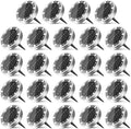 24 Pack Solar Ground Lights Outdoor, 8 LED Mini Flat Solar Disk Lights by Unknown