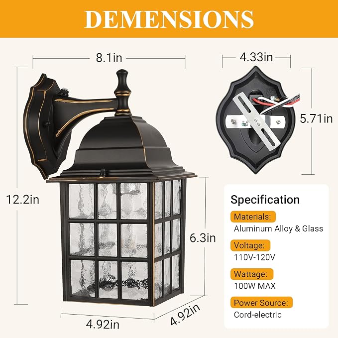 Black Dusk to Dawn Outdoor Lights - Image 5