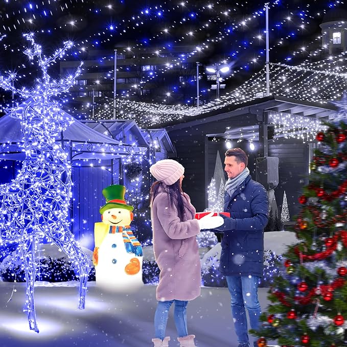 KNONEW 403FT 1000 LED Christmas Lights Outdoor String Light - Image 5