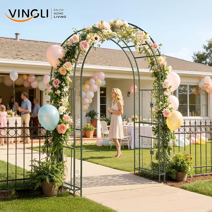 VINGLI Garden Arbor, Arch Archway - Image 9