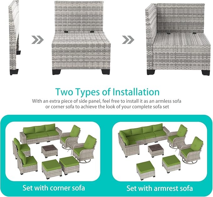 11-Piece Outdoor Patio Furniture Set - Image 3