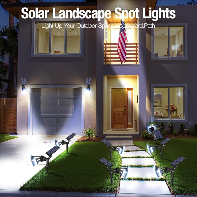 Solar Spot Lights Outdoor 1000LM, IP68 Waterproof Solar Lights Outdoor - Image 8