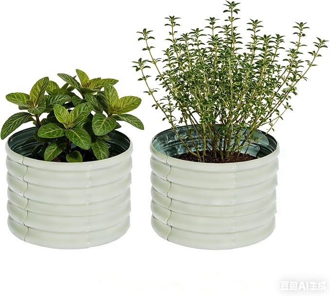 2x2x1.5ft-2pcs-Oval Raised Garden Bed Kit, Galvanized Planter Garden Boxes - Image 4