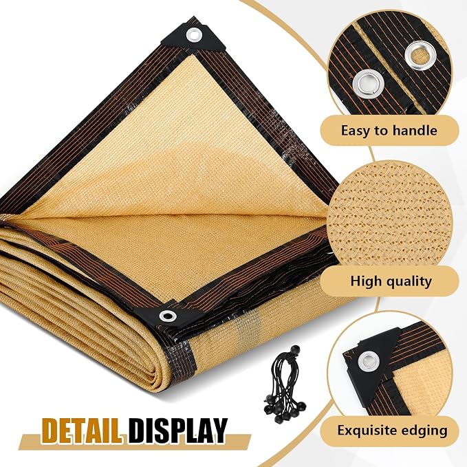 95% Pergola Shade Cover with Grommets - Image 3