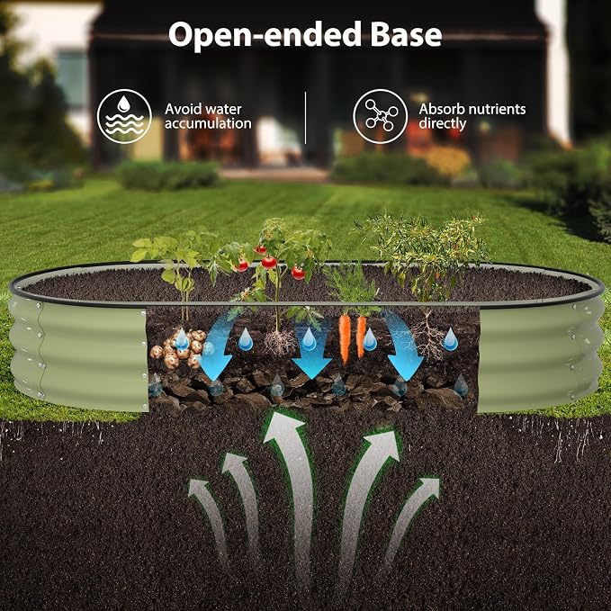Raised Garden Bed Kit, Large Metal Raised Beds - Image 5