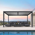 PURPLE LEAF Louvered Pergola 8' x 14' Aluminum Outdoor Pergola by Unknown