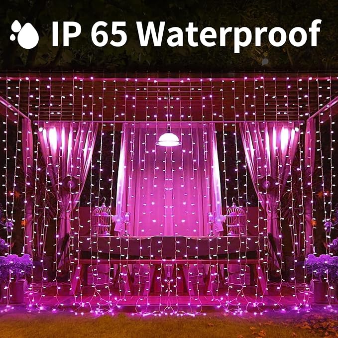 300LED Solar Curtain Lights - Image 4