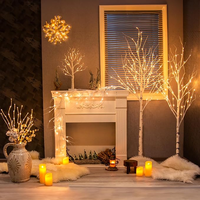 Vanthylit 3PK 30'' Lighted Birch Twig Branches - Image 4