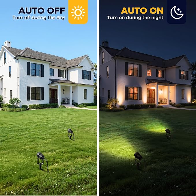 L LOHAS LED Dusk to Dawn Low Voltage Landscape Lighting, 3000K Warm White - Image 3
