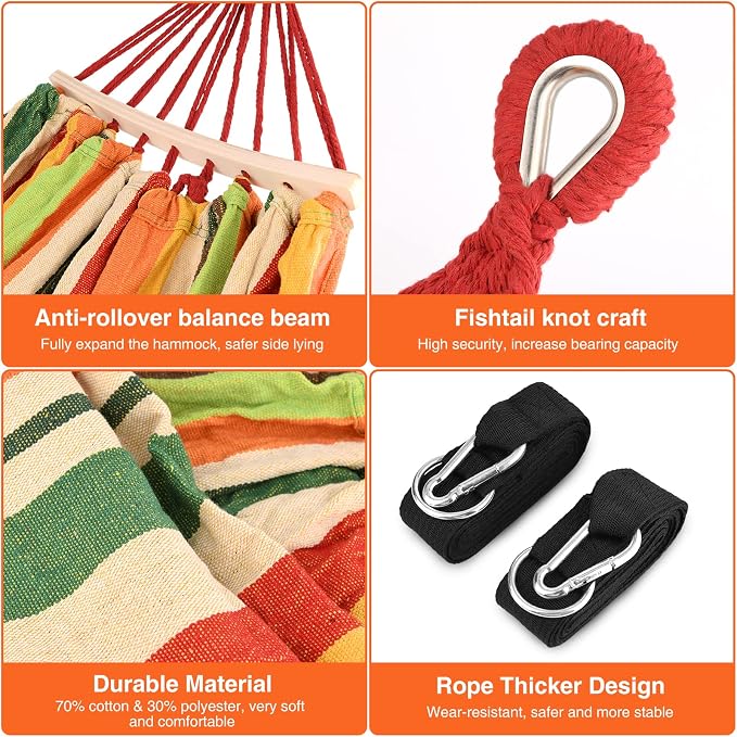 Bestrip Portable Hammock Single & Double Hammocks - Image 5