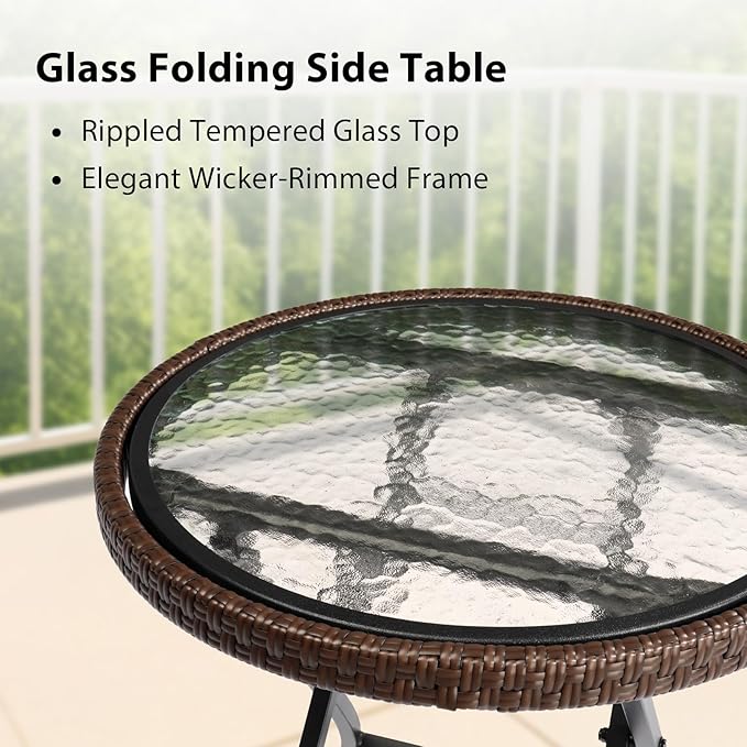 Outvita Folding Outdoor Side Tables - Image 5