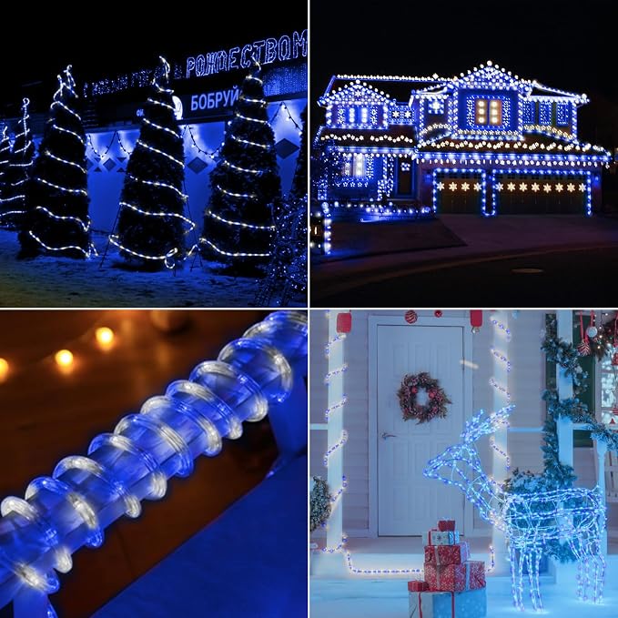 100ft LED Rope Lights Outdoor, 720 LED Connectable and Flexible Tube Lights - Image 8