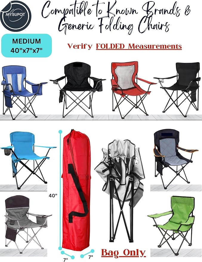40"x7"x7" Replacement Bag for Folding Camping Chair, Camp Chairs, Yoga Mat - Image 4