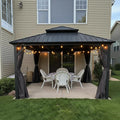 PURPLE LEAF 12'x12' Hardtop Gazebo by PURPLELEAF