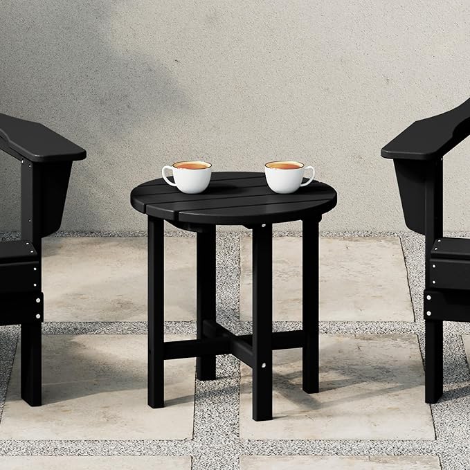 WestinTrends Dylan Adirondack Round Outdoor Side Table - Image 2