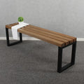 MBQQ Outdoor Soild Wood Bench, 55 inch Patio Picnic Bench, Oil Finished by MBQQ