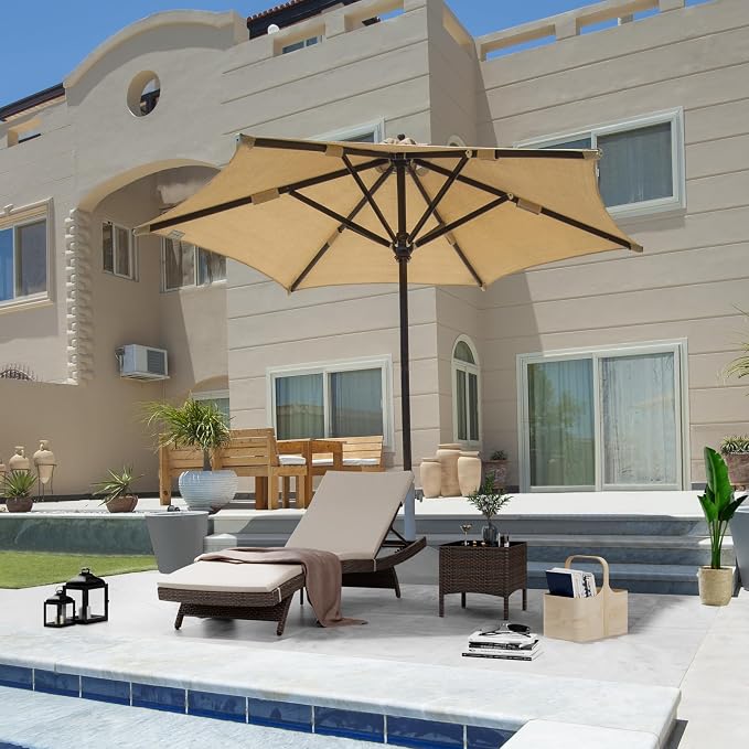 Pamapic Patio Chaise Lounge Set 2 Pieces，Patio Lounge Chair - Image 5